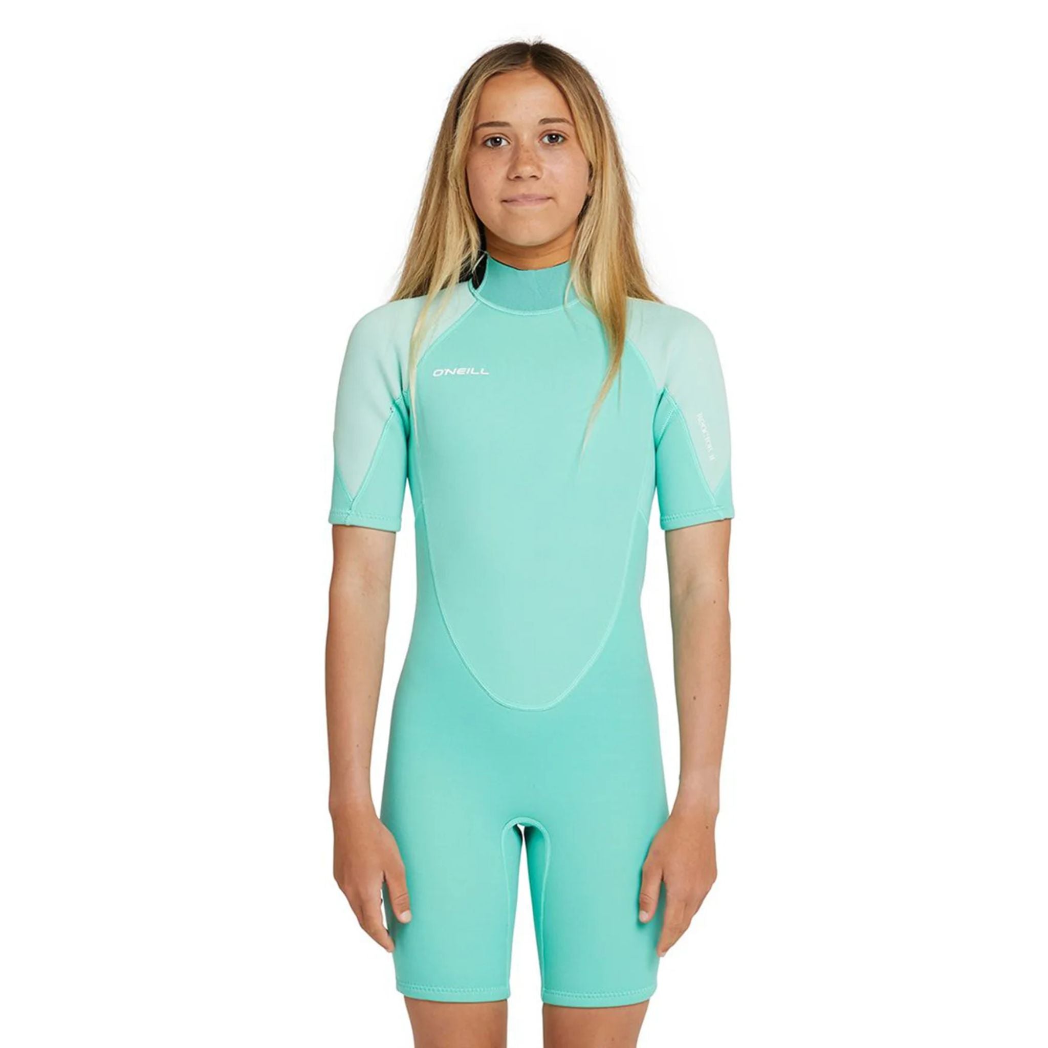O'NEILL Baby Toddler Reactor II 2 mm wetsuit met volledige ritssluiting aan de achterkant, neopreenpak, leisteen, licht aqua/oceaan, 2 O'NEILL Baby Toddler Reactor II 2 mm wetsuit met volledige ritssluiting aan de achterkant, neopreenpak, leisteen, licht aqua/oceaan, 2