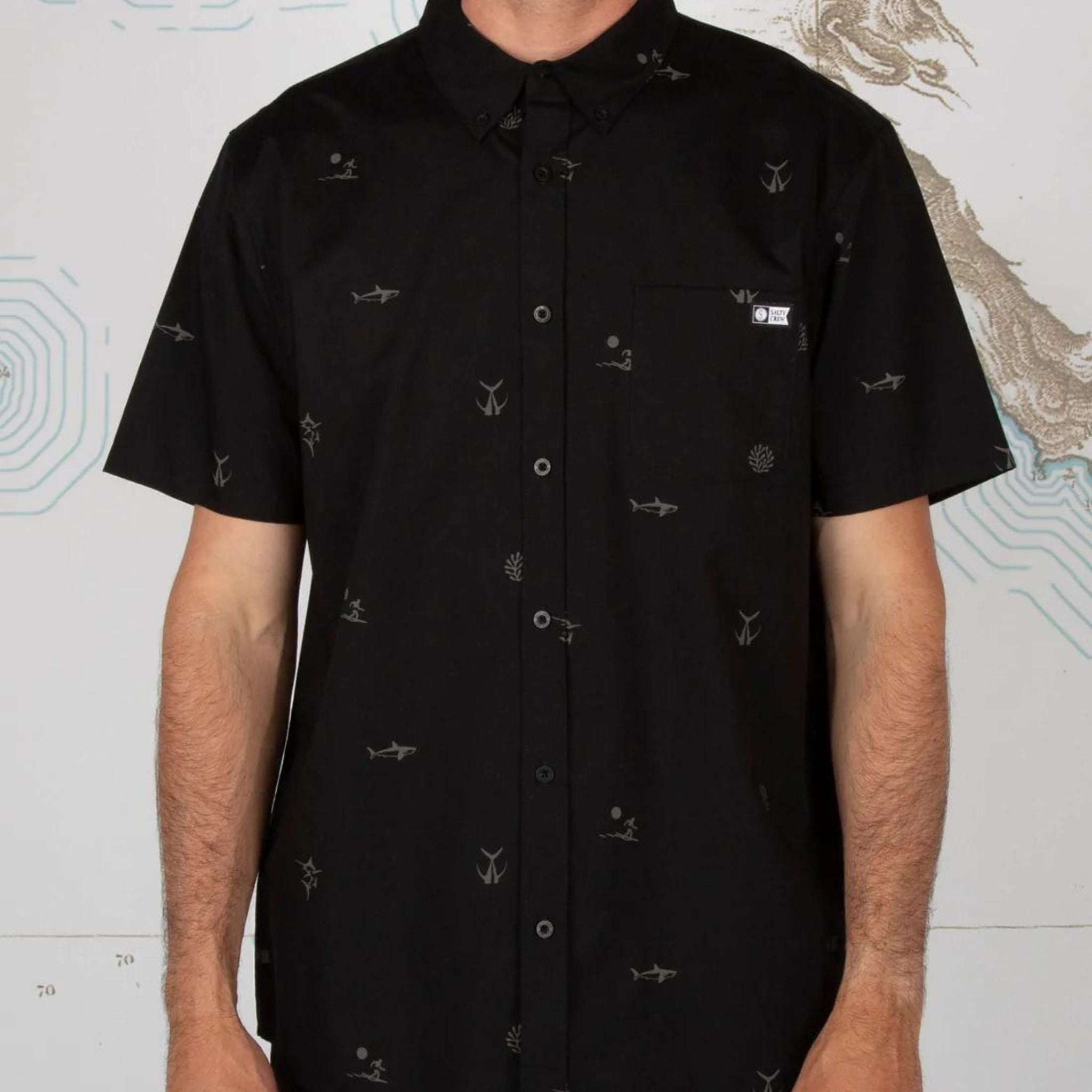 Salty Crew Broadbill Natural S/S Woven Shirt
