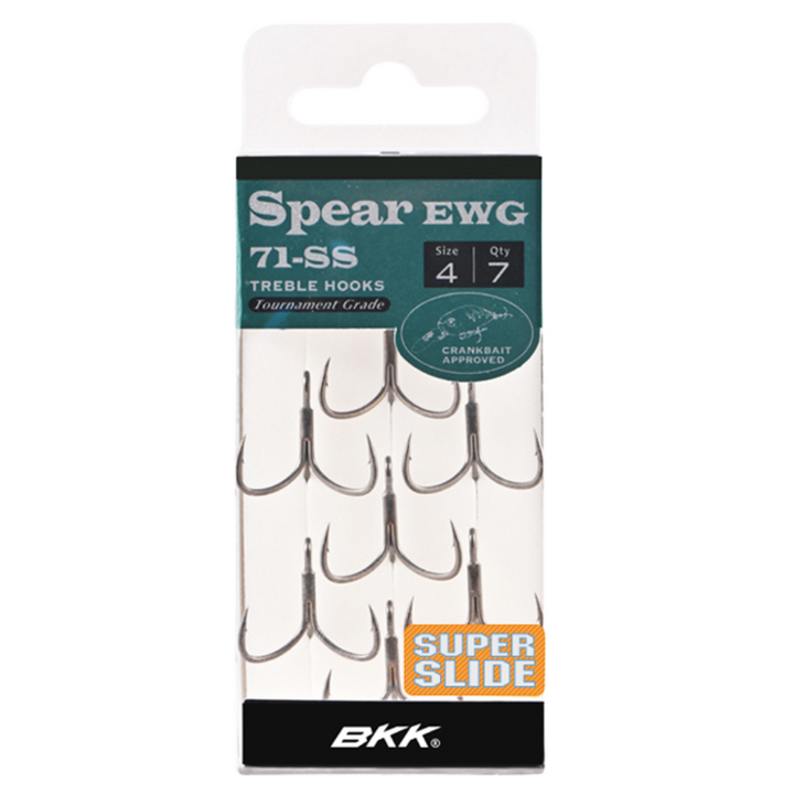 BKK Spear EWG-71 SS Treble Hooks