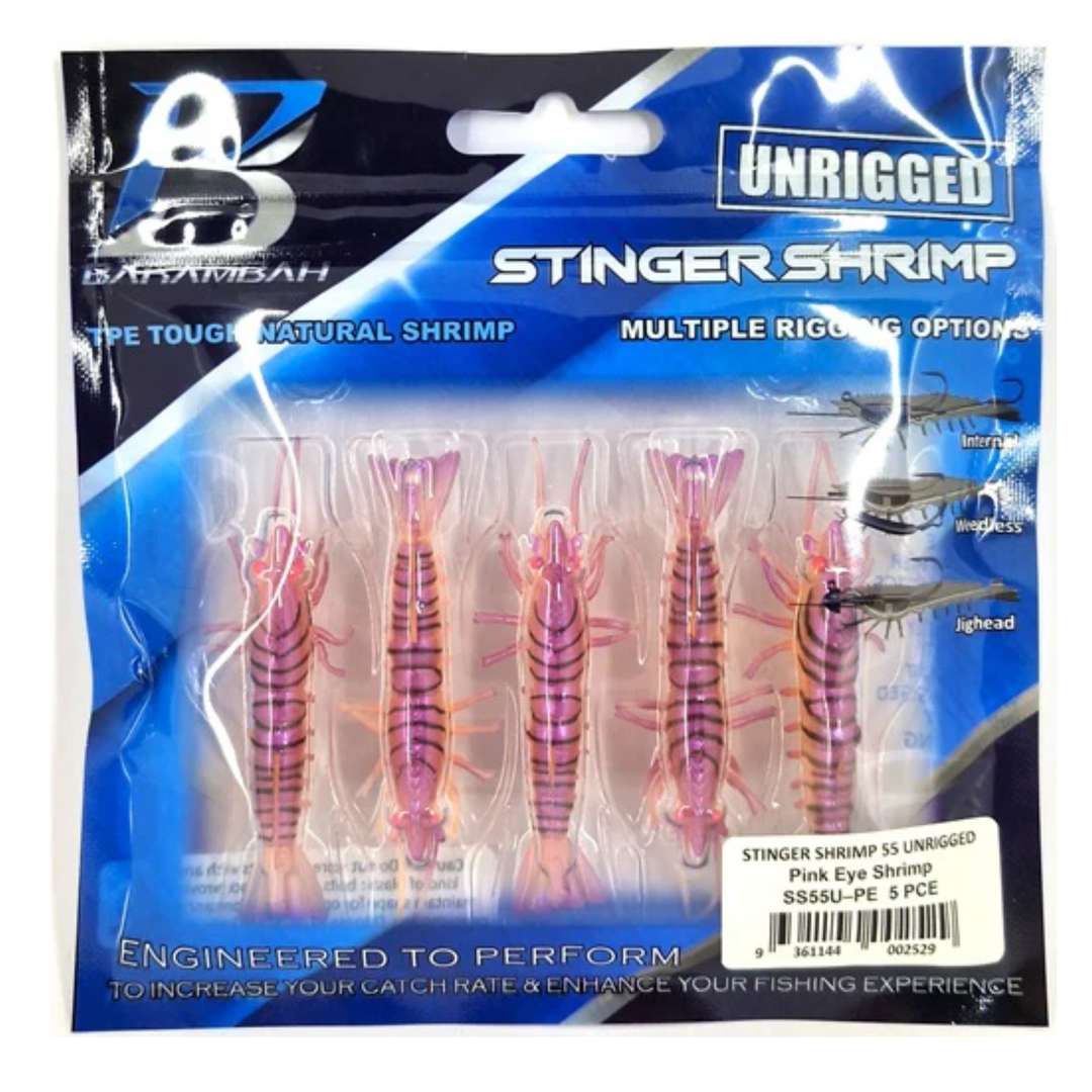 Barambah Lures Unrigged Stinger Shrimp Soft Plastic