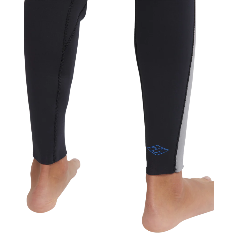 Billabong Boys 4/3mm Absolute Natural Chest Zip Steamer Wetsuit
