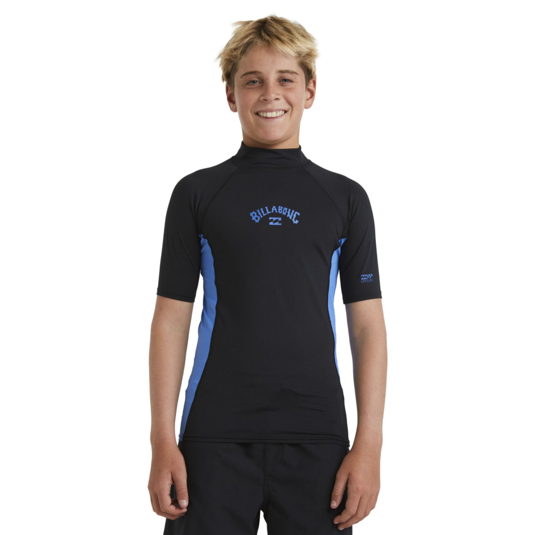 Billabong-Boys-Arch-Rash-Vest-Black-Summer-Blue