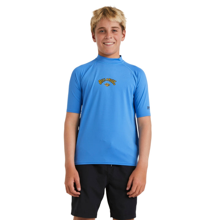 Billabong-Boys-Straya-SS-Rash-Vest-Blue