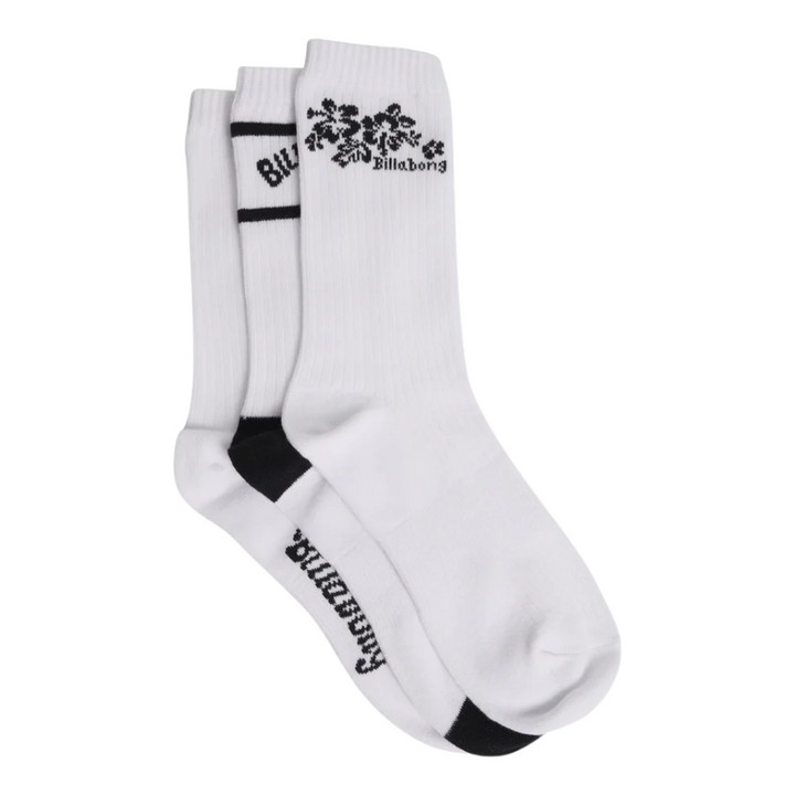 Billabong Womens Good Times Socks 3 Pack