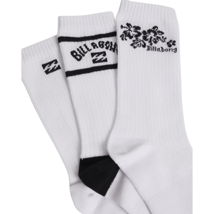 Billabong Womens Good Times Socks 3 Pack