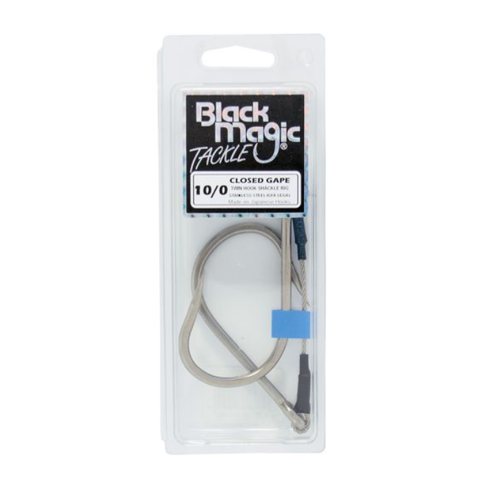 Black Magic Closed Gape Twin Hook Shackle Rig