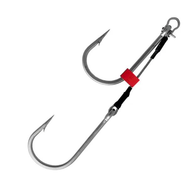 Black Magic Open Gape Twin Hook Shackle Rig