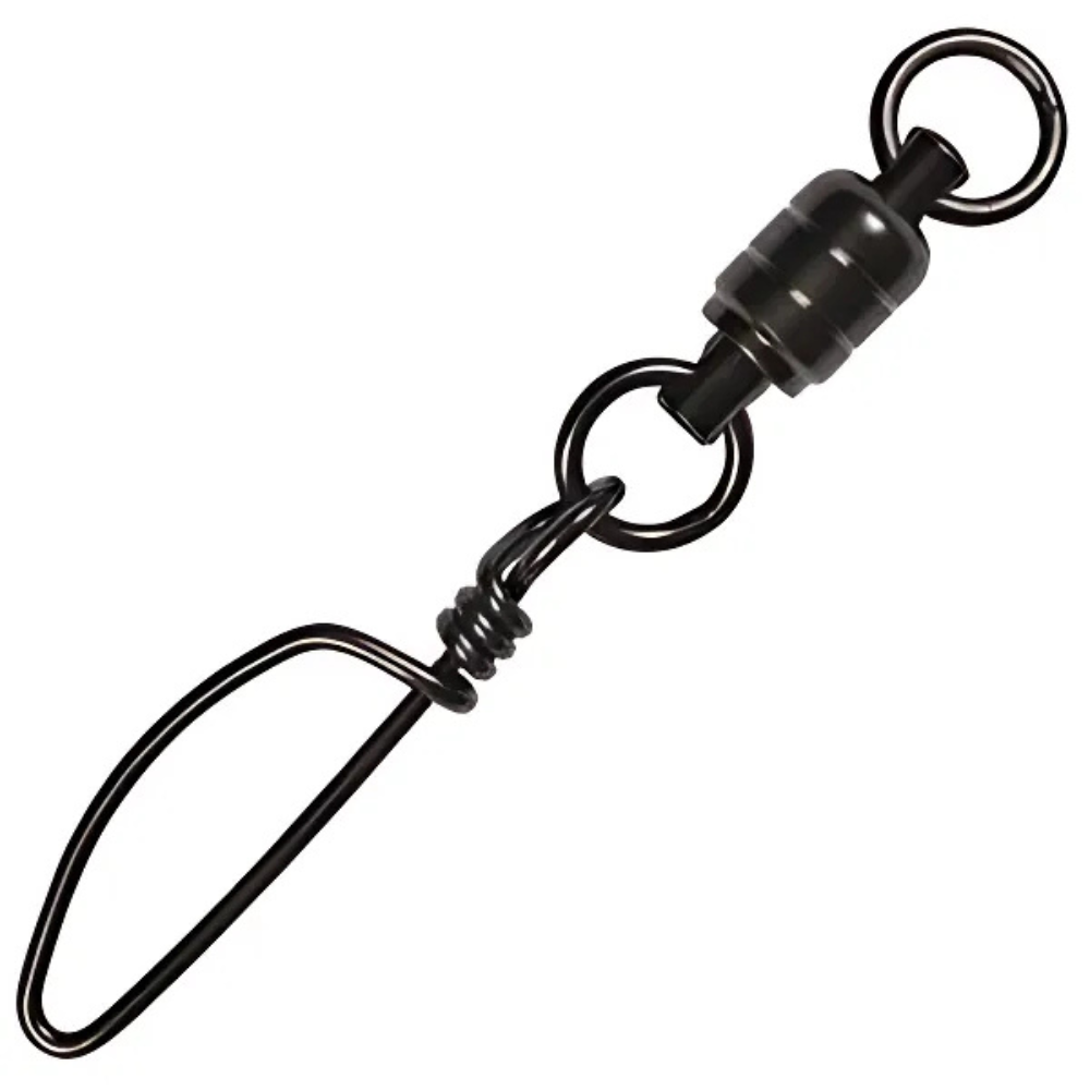 Black Pete Ball Bearing Snap Swivel With 2 Rings