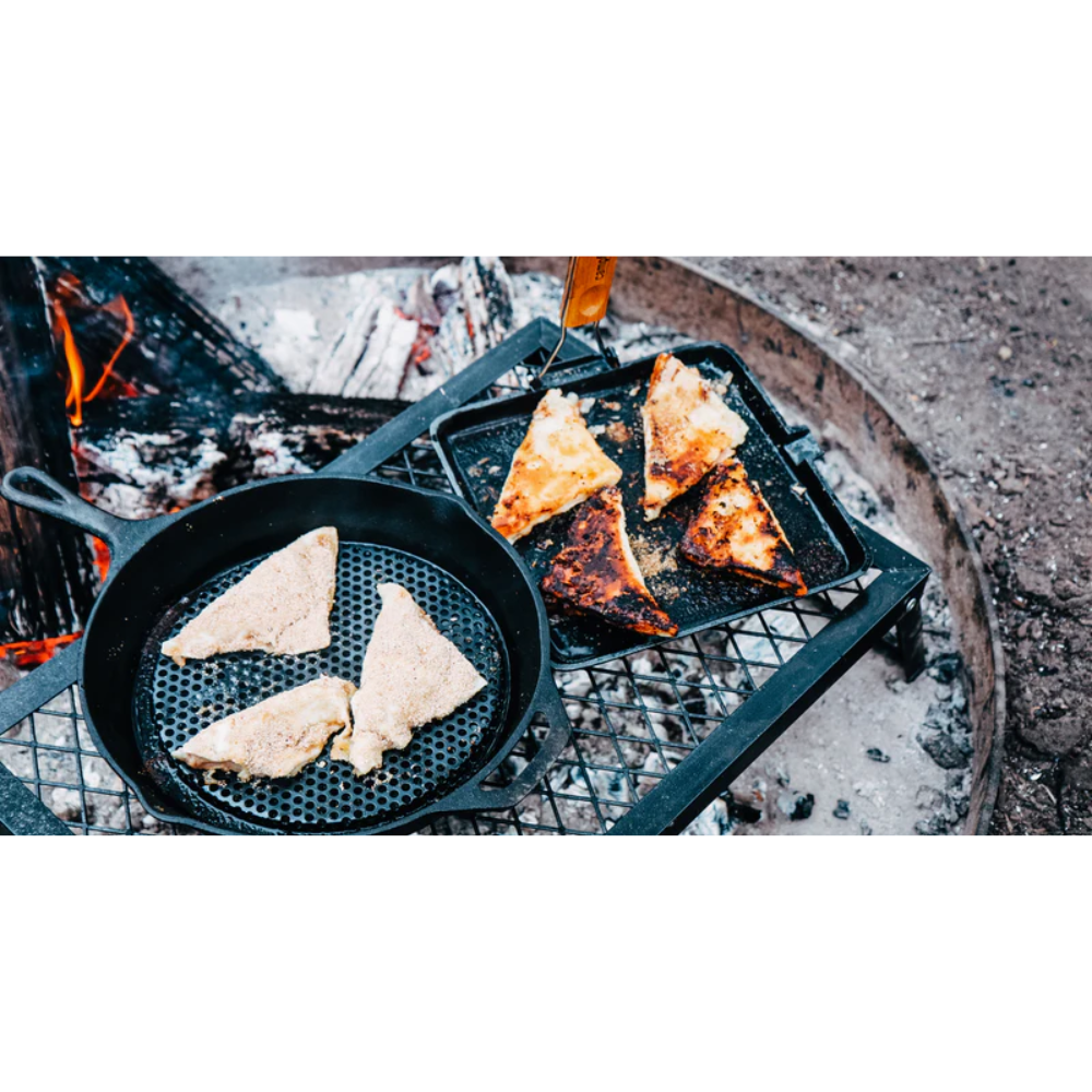 Campfire 24cm Square Grill Folding Handle