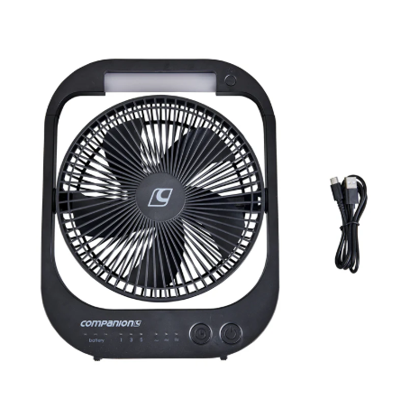 Companion Aerobreeze Lumos 20cm Fan Rechargeable Lithium