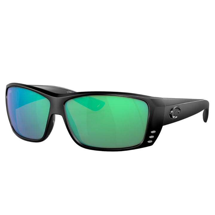 Costa-Cat-Cay-Polarised-Glass-Sunglasses-Blackout-Frame-Green-Mirror