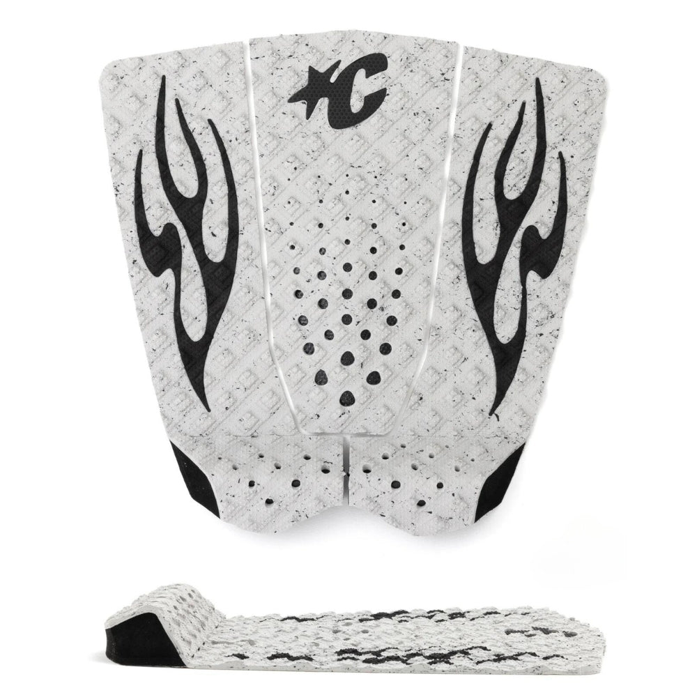 Creatures-Of-Leisure-Griffin-Colapinto-Lite-Ecopure-Surfboard-Traction-Bone-Speckle-Black-Flame