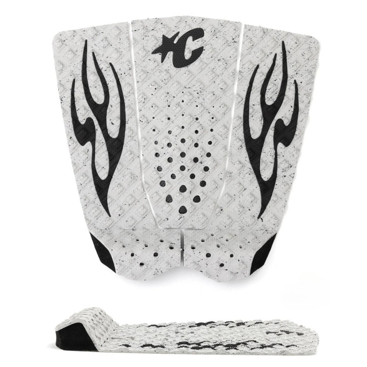 Creatures-Of-Leisure-Griffin-Colapinto-Lite-Ecopure-Surfboard-Traction-Bone-Speckle-Black-Flame