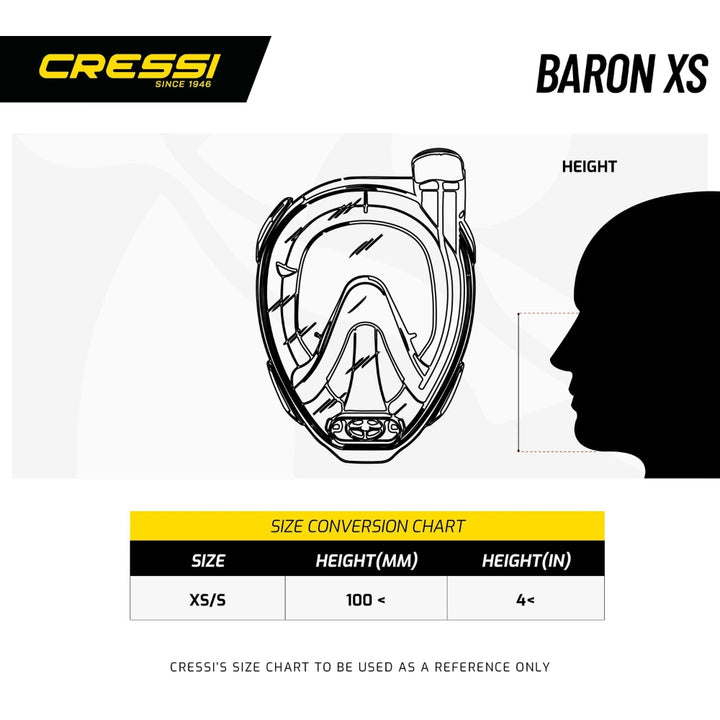 Cressi Baron Junior Full Face Mask And Snorkel