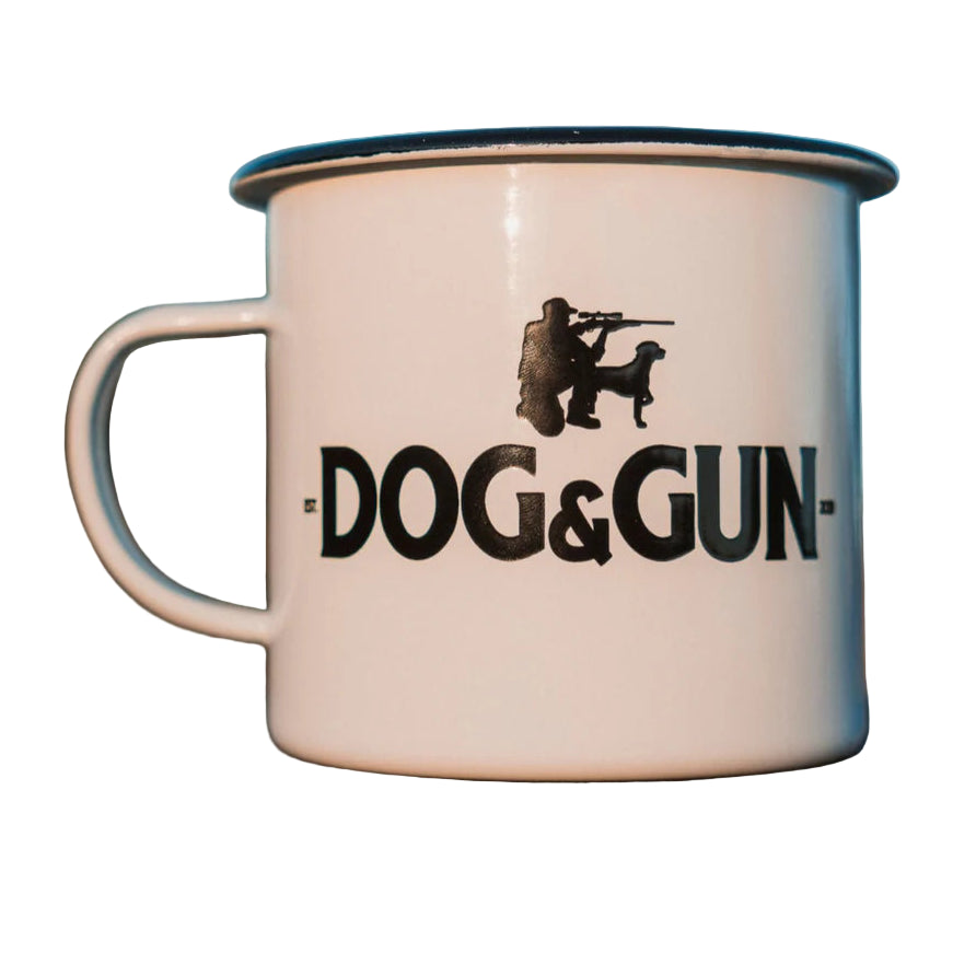 Dog & Gun Enamel Mug
