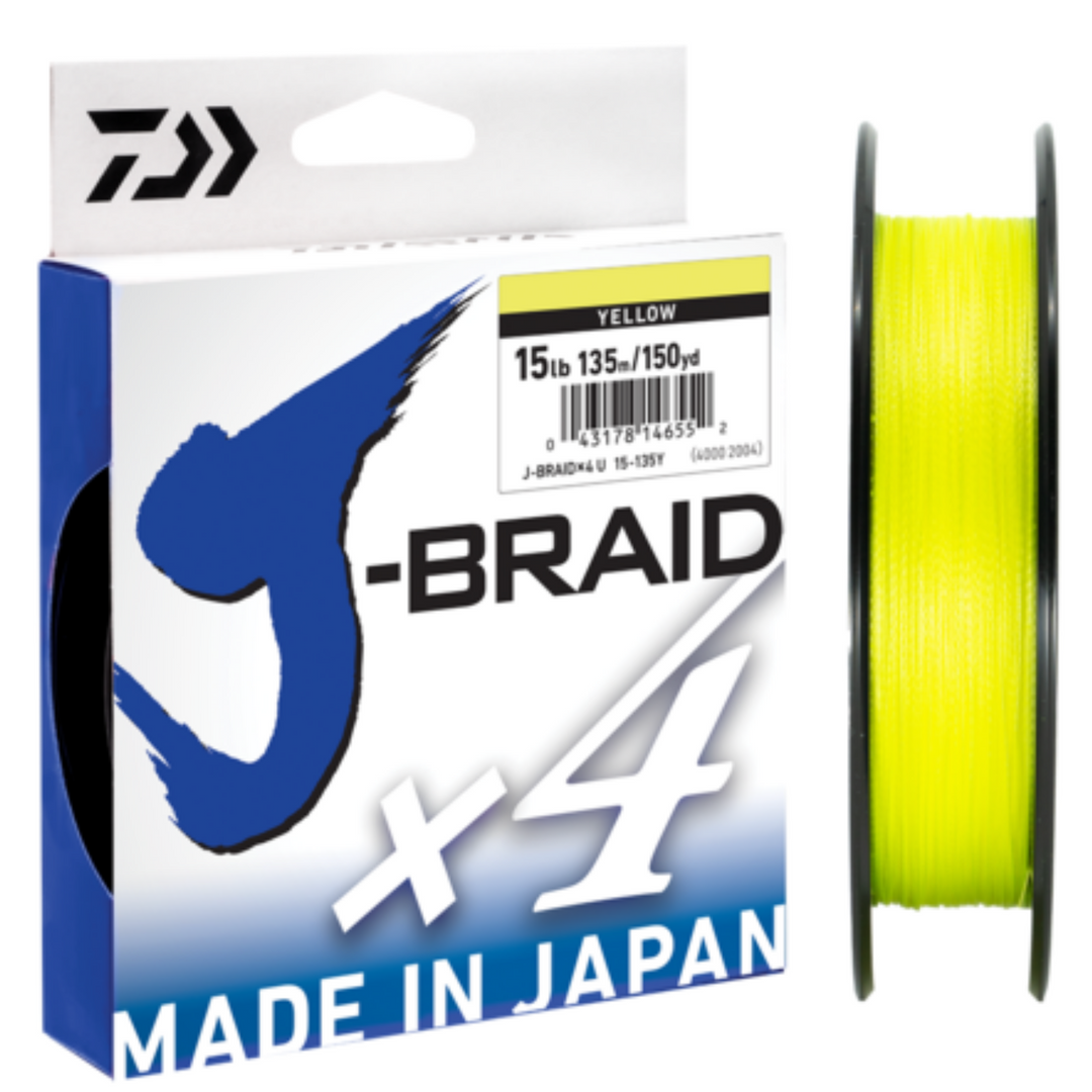 Daiwa-J-Braid-X4-Yellow-Braid