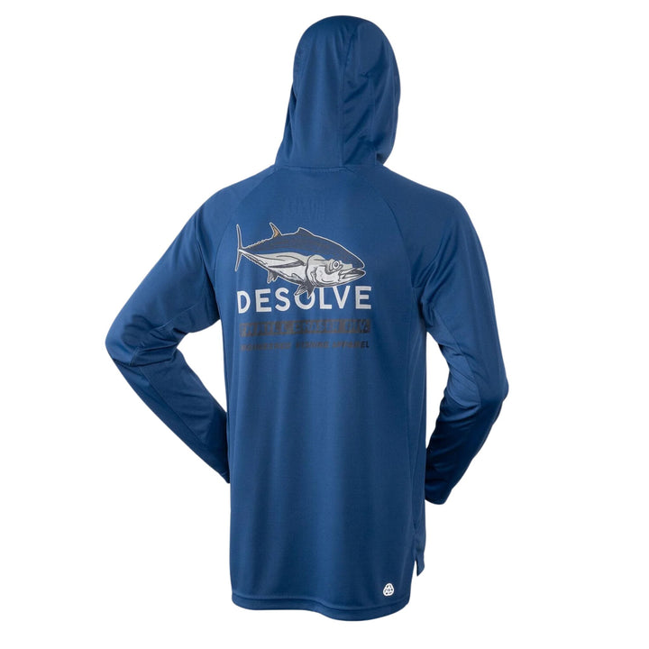Desolve Helios Hooded Fishing Shirt Bluefin