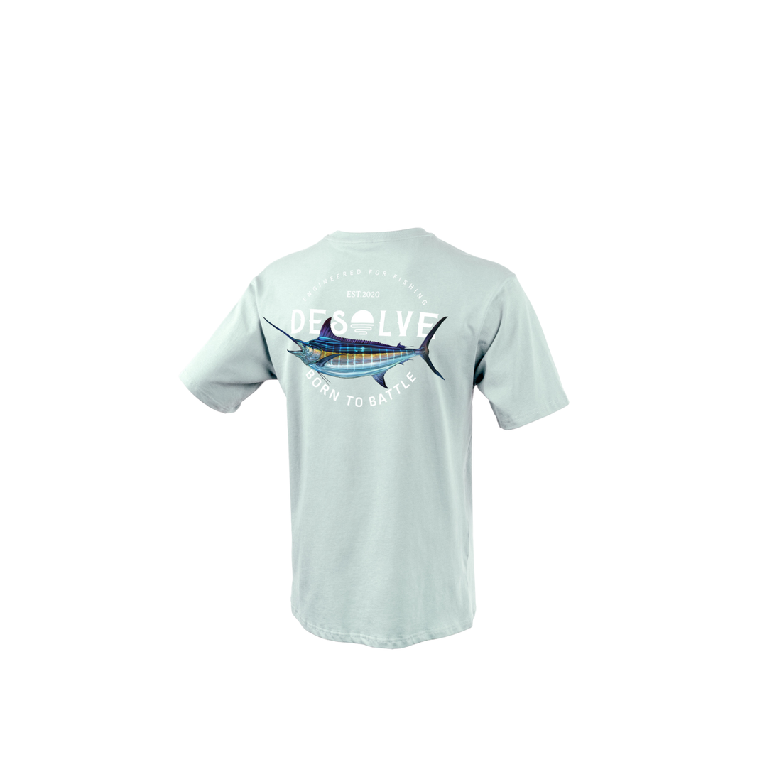 Desolve Born to Battle Tee Blue Marlin