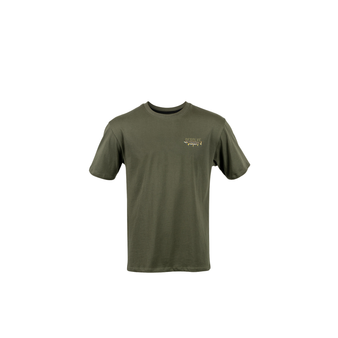 Desolve Piercing Lips Tee Brown Trout