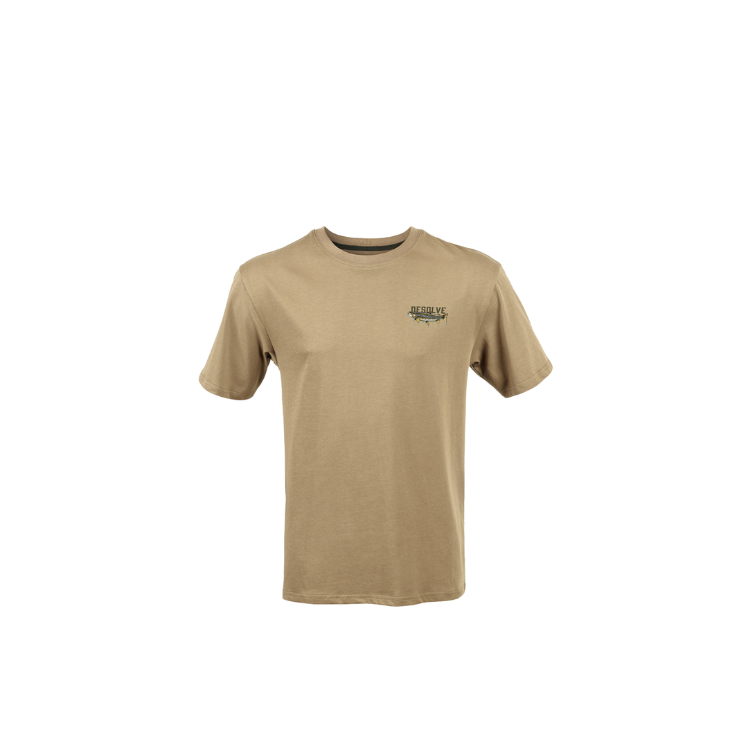 Desolve Piercing Lips Tee Brown Trout