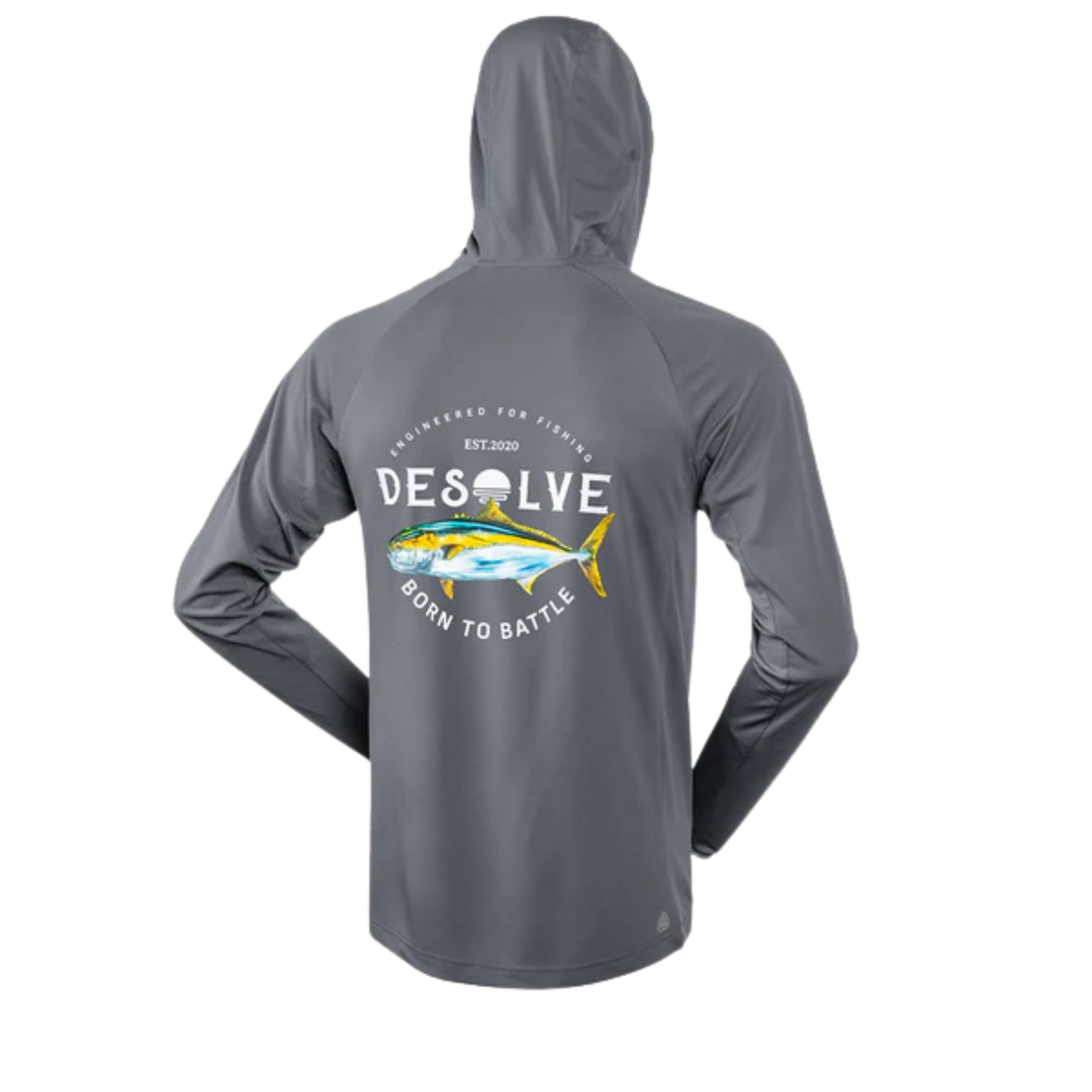 Desolve Helios Hooded Fishing Shirt Kingfish
