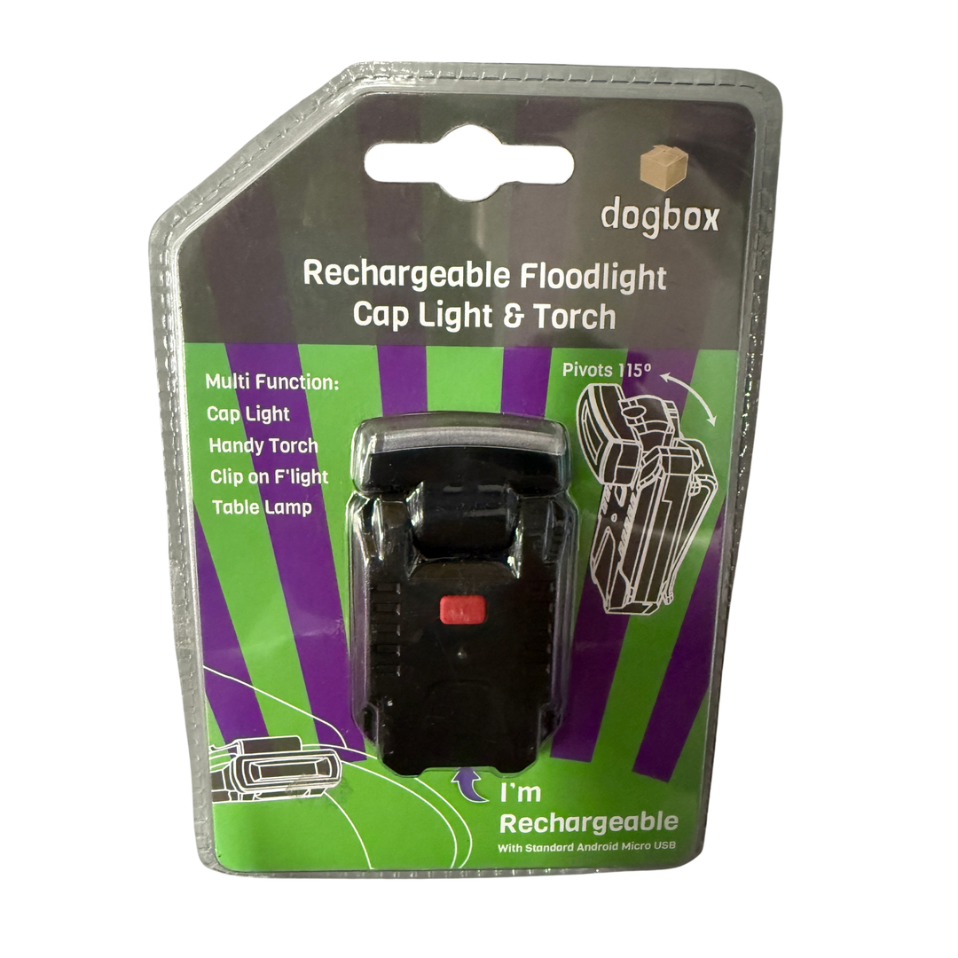 Dog Box Rechargeable Cap Light And Torch