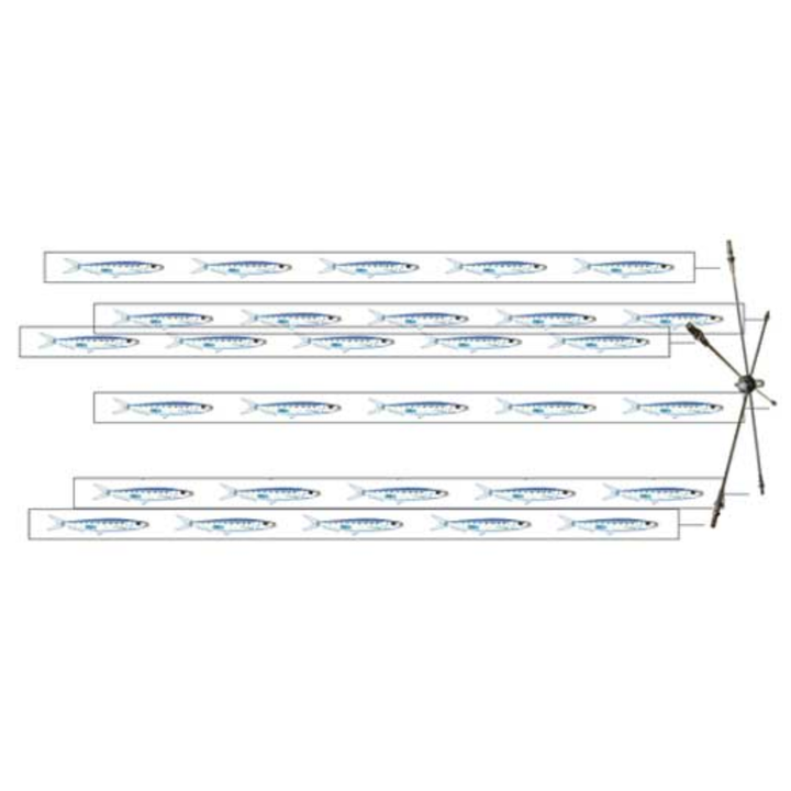 Dredge 12" 7 Laser Fish Strips