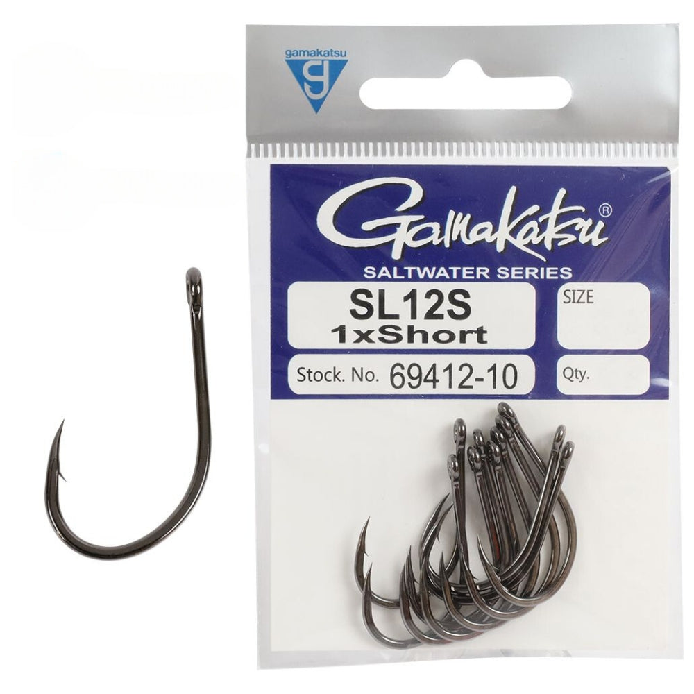 Gamakatsu-SL12S-Short-Big-Game-Hooks
