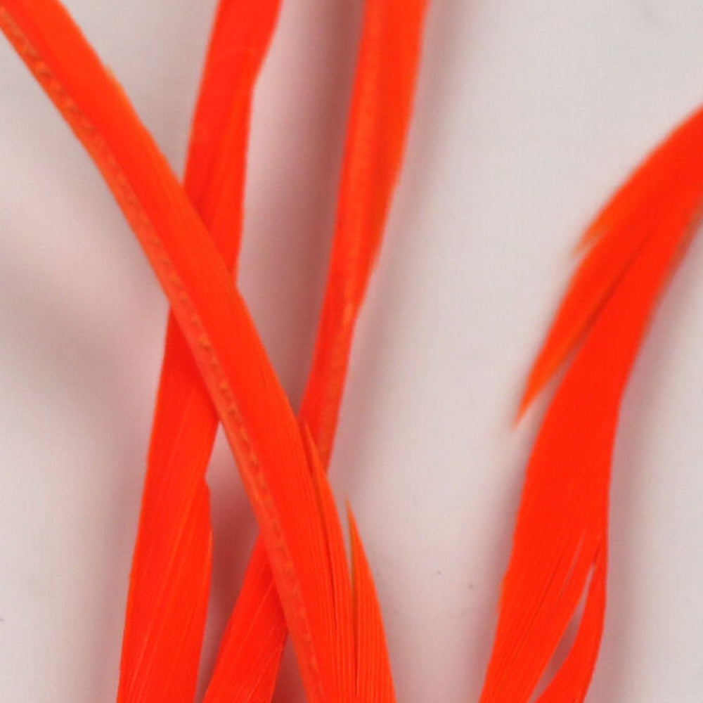 Hareline-Stripped-Goose-Biots-Fluro-Orange