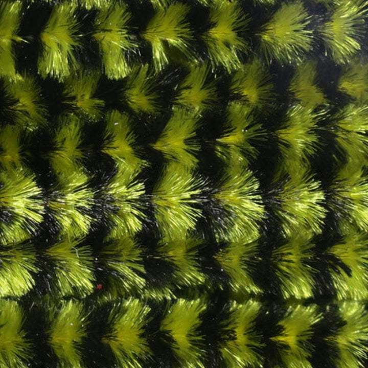 Hareline-Variegated-Chenille-Black-Yellow