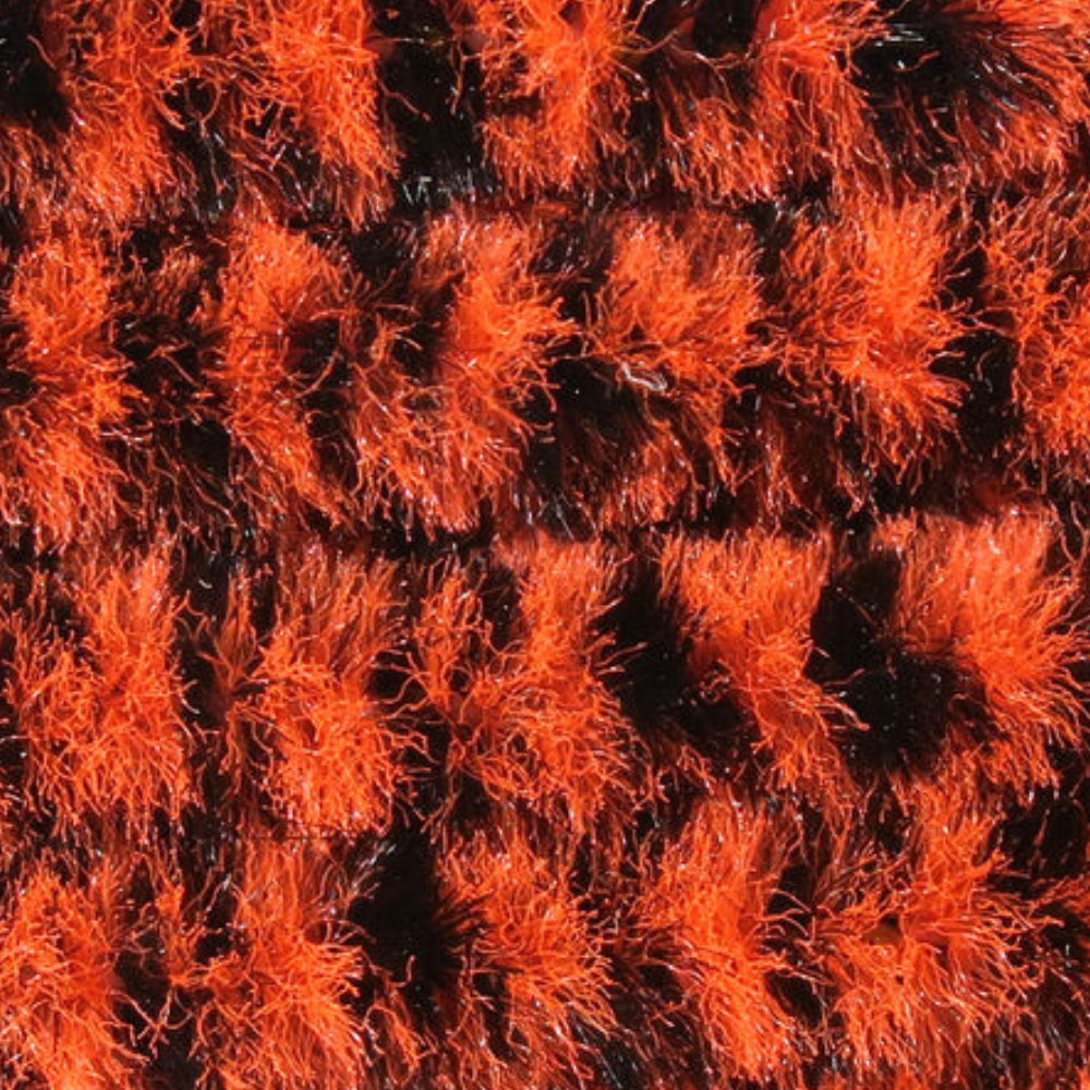 Hareline-Variegated-Chenille-FL-Orange-Black