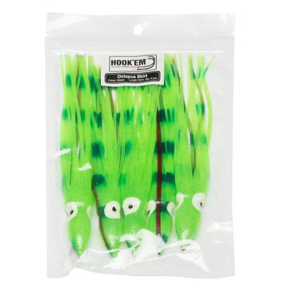 Hook-em-Unrigged-Octopus-Skirt-Green