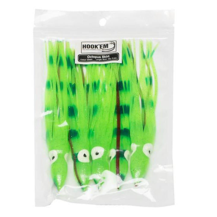 Hook-em-Unrigged-Octopus-Skirt-Green