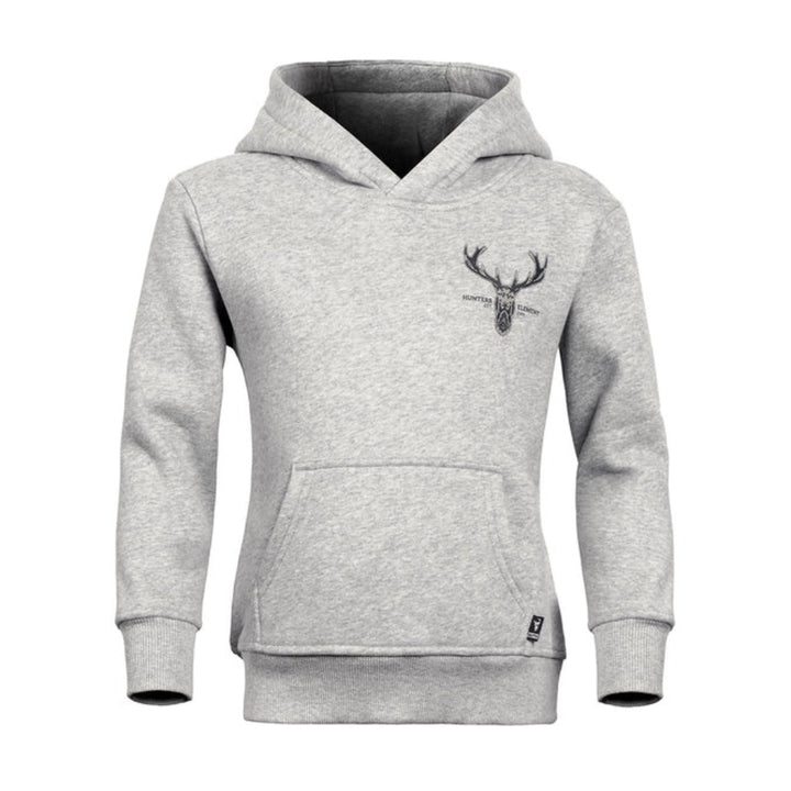 Hunters-Element-Alpha-Stag-Hoodie-Kids-Grey-Marble