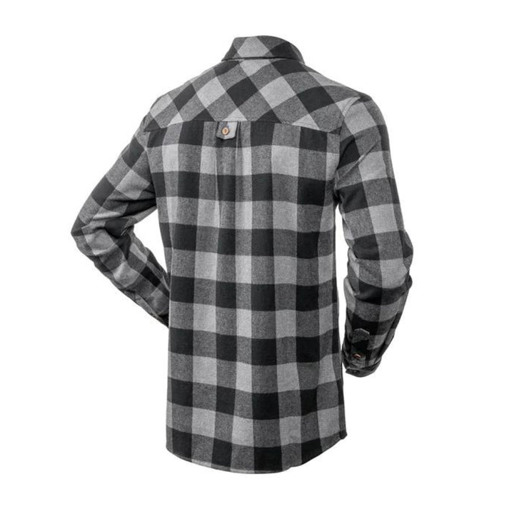 Hunters-Element-Huxley-Shirt-Grey-Black-Plaid-Back
