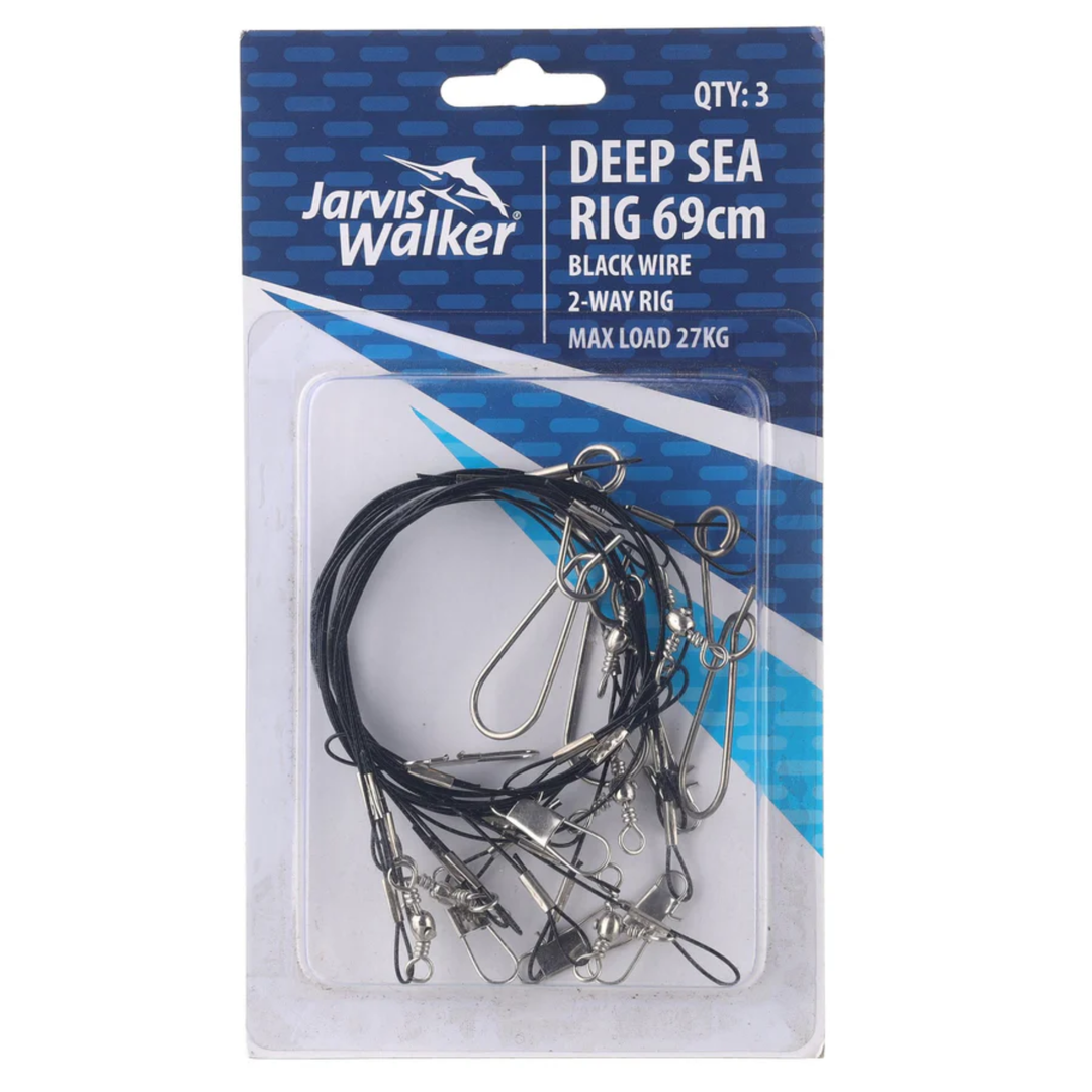 Jarvis Walker Deep Sea Rig Black Wire 3Pcs