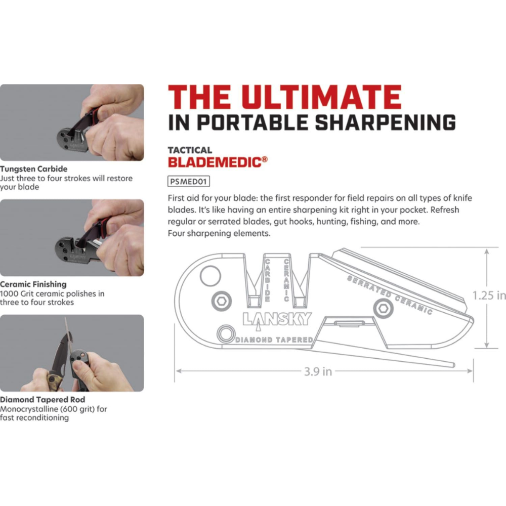 Lanksy Blademedic 4 In 1 Knife Sharpener