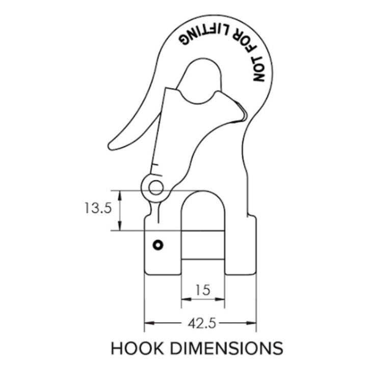 Mawby Hook 3.5t Rated Towing Hook