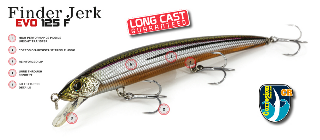 Molix Finder Jerk Evo Floating Hardbody Lure