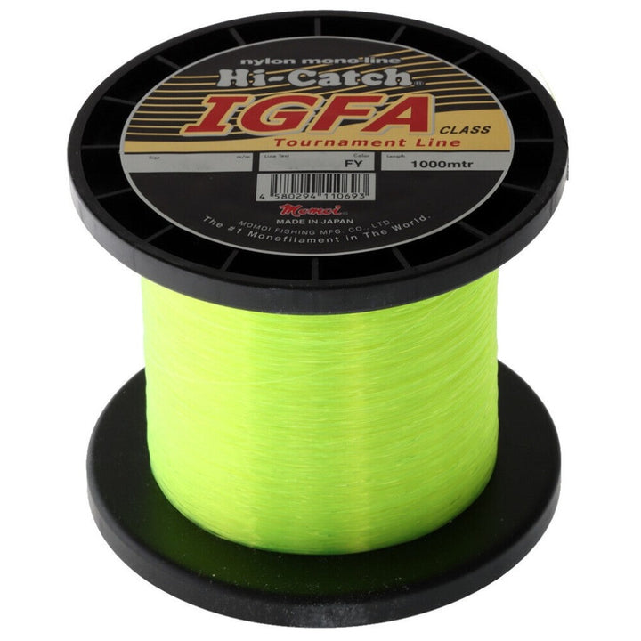 Momoi-Hi-Catch-1000m-IGFA-Monofilament-Line-Yellow