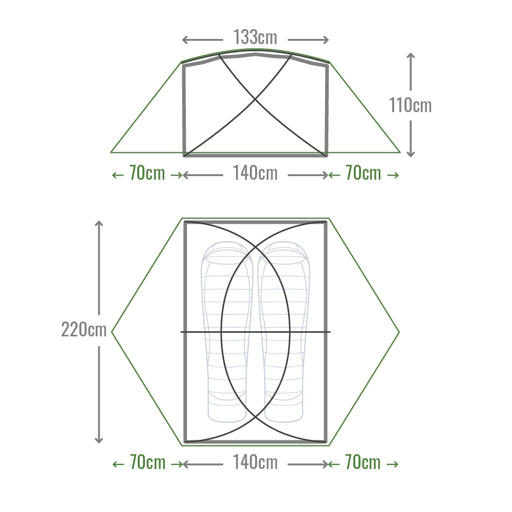 Mont Dragonfly Light Weight Hiking Tent