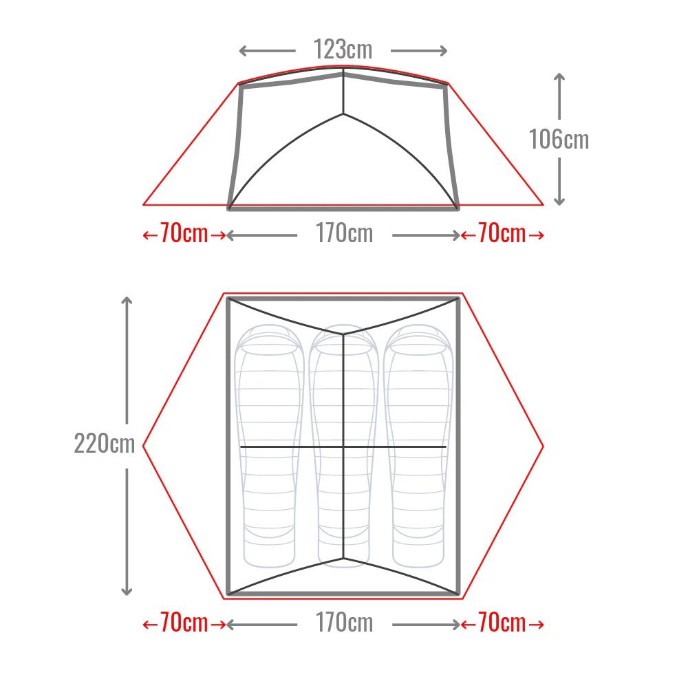 Mont Moondance EX Light Weight Hiking Tent