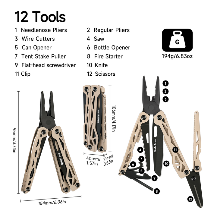 Nextool Campers Pliers CP10