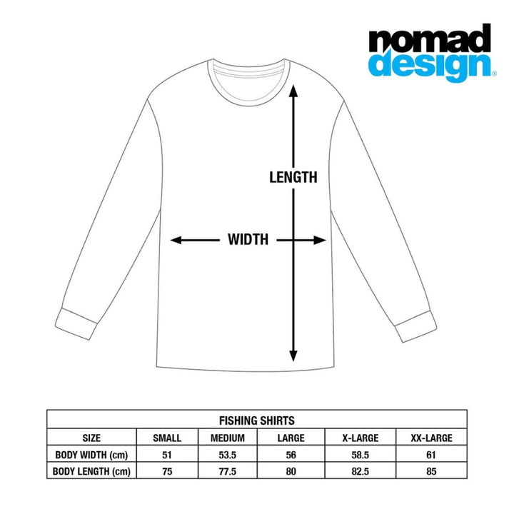 Nomad-Predator-Tech-Fishing-Shirts-Sizing