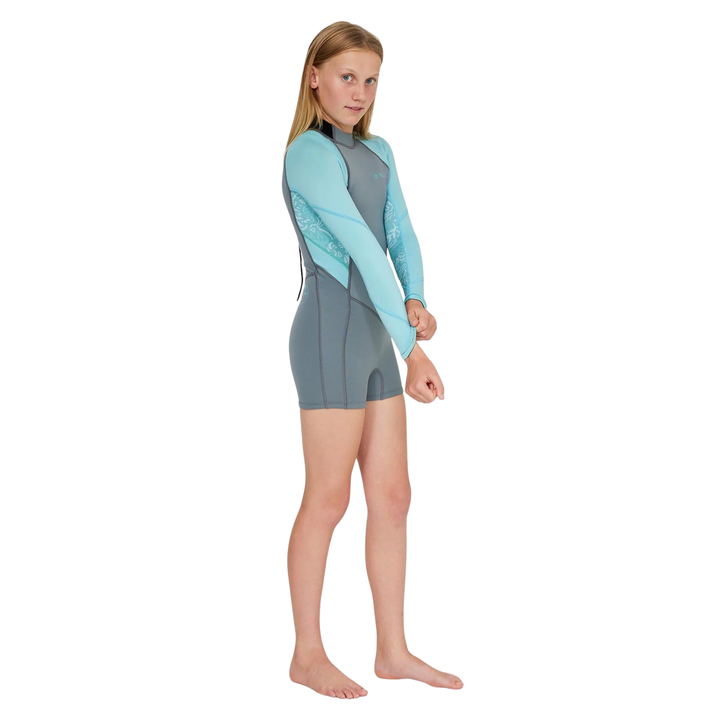 O'Neill Girls Bahia 2mm Long Sleeve Back Zip Mid Springsuit Wetsuit