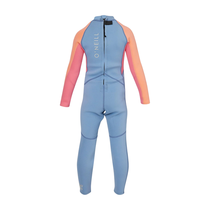 O'Neill Girls Toddler Reactor 2mm Back Zip Steamer Wetsuit
