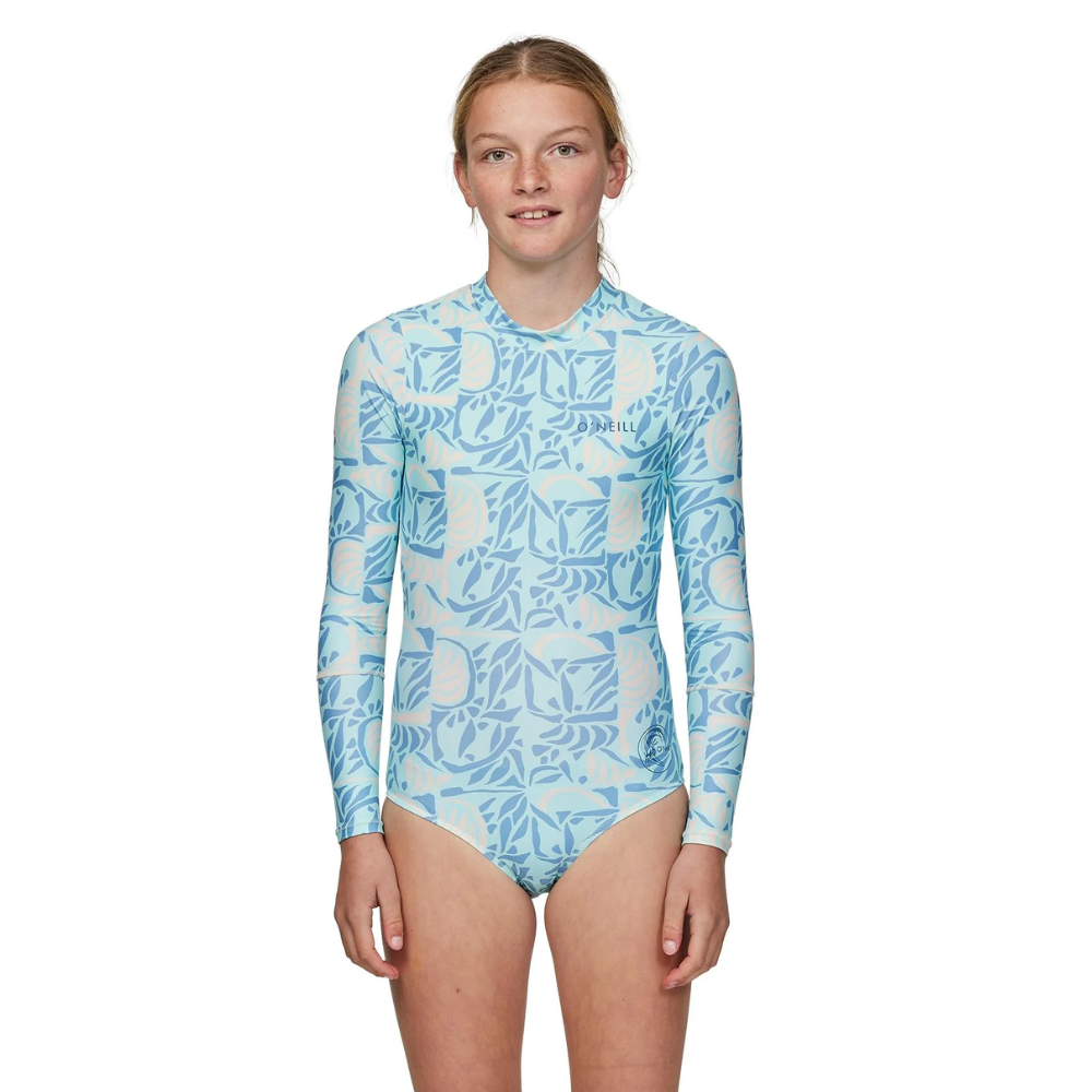 O'Neill Girls Bahia Lycra Back Zip Long Sleeve Surfsuit