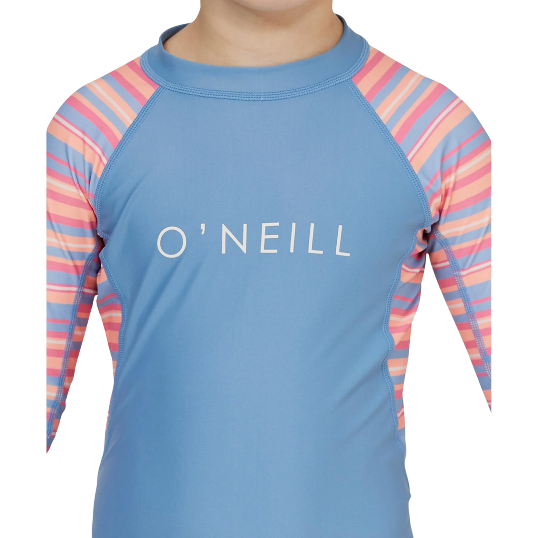 O'Neill Girls Toddler Long Sleeve Rash Vest Springsuit UPF 50+