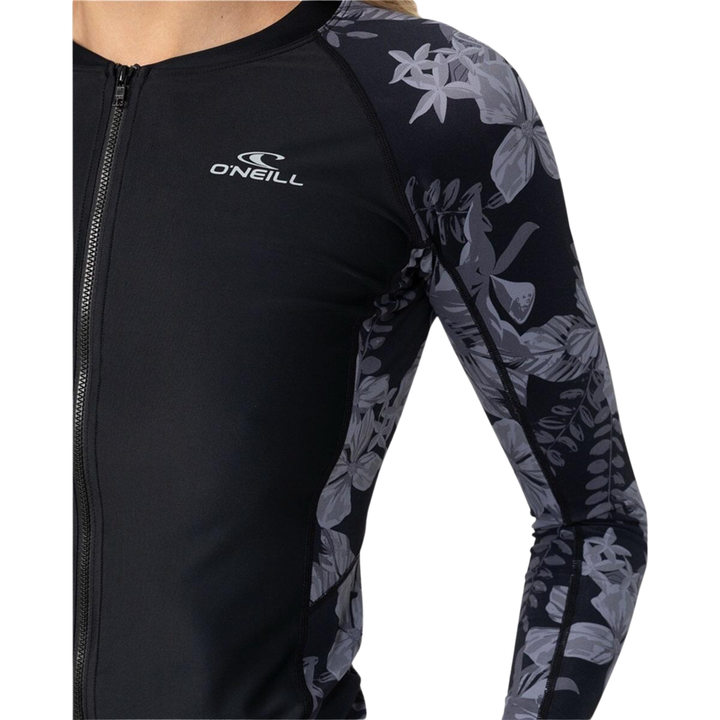 O'Neill Women's Laney Front Zip Long Sleeve Rash Vest