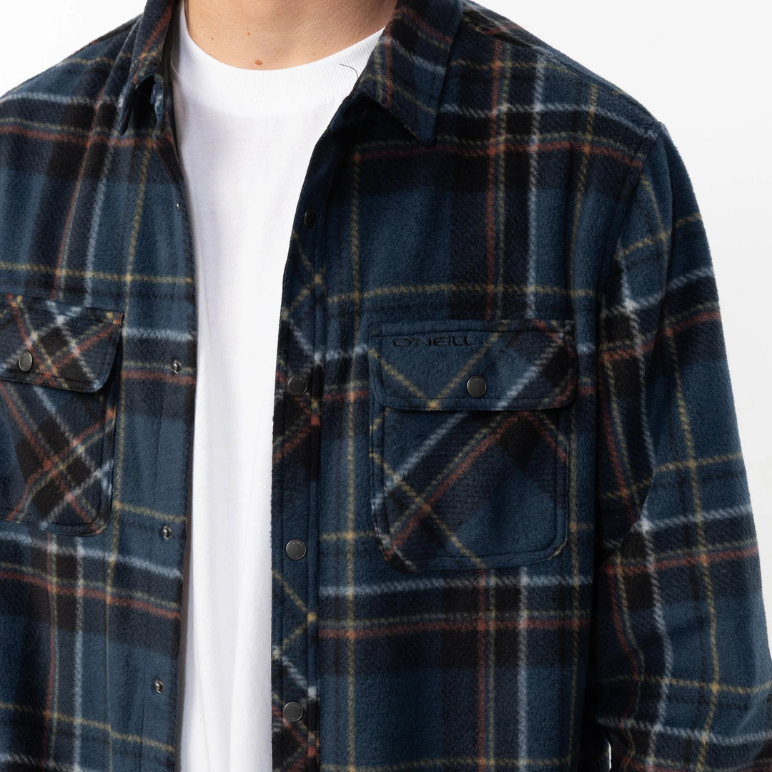 O'Neill Glacier Plaid Superfleece Flannel
